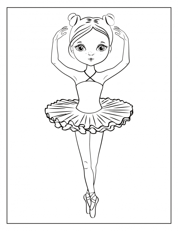 Free ballerina coloring pages