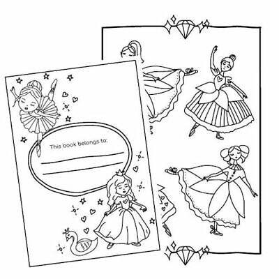 My pretty princess ballerina colouring book