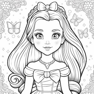 Barbie princess coloring book