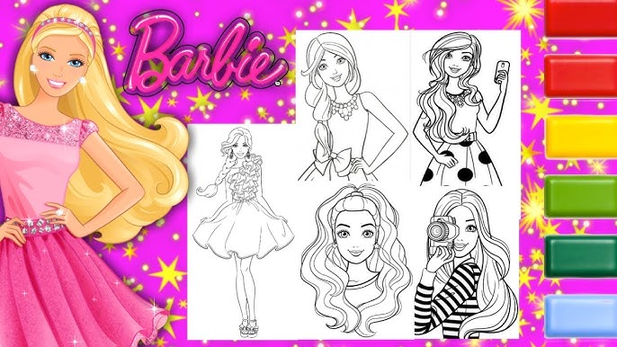 Barbie coloring pages princess barbie coloring page barbie doll coloring page