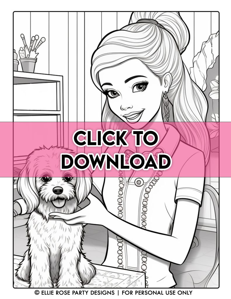 Free barbie coloring pages the ultimate collection