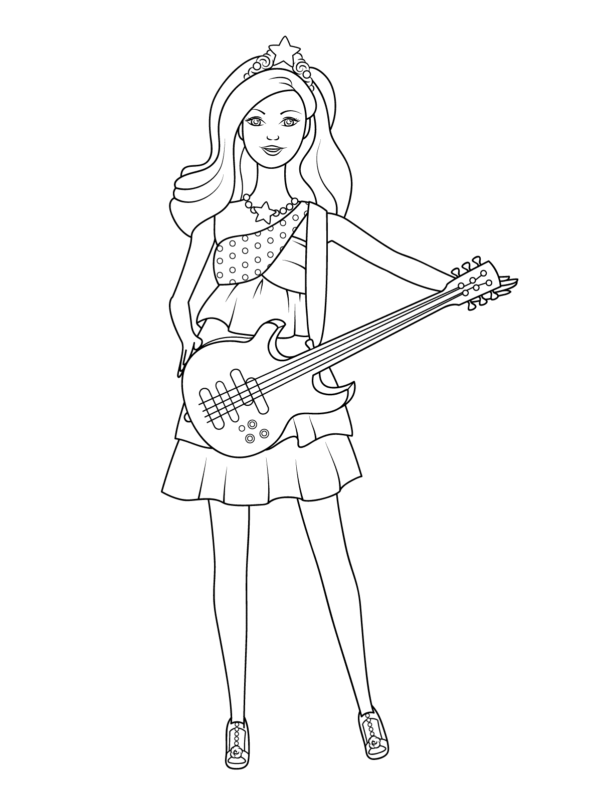 Barbie princess coloring pages
