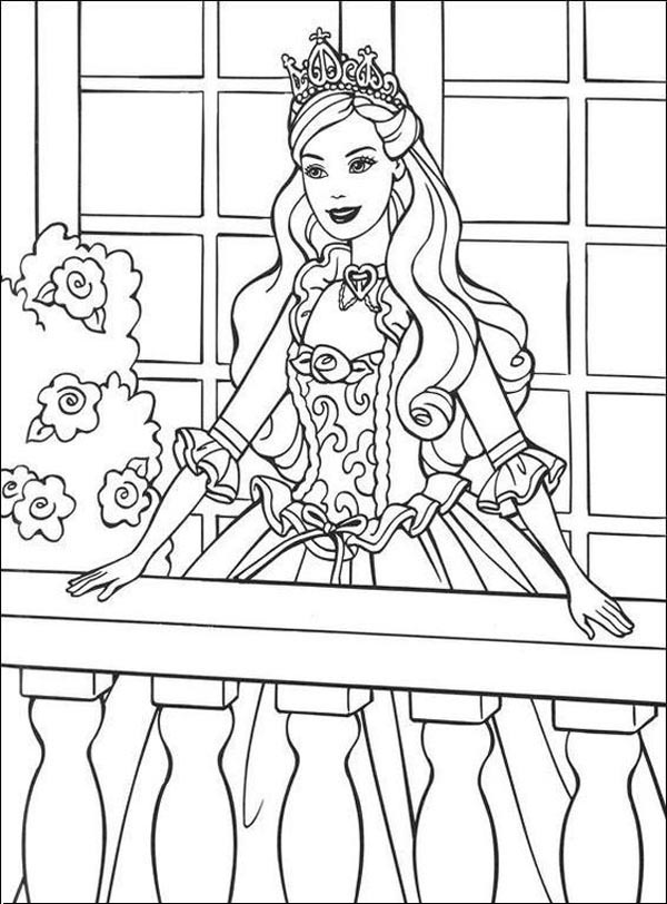 Attractive barbie coloring pages you can try in