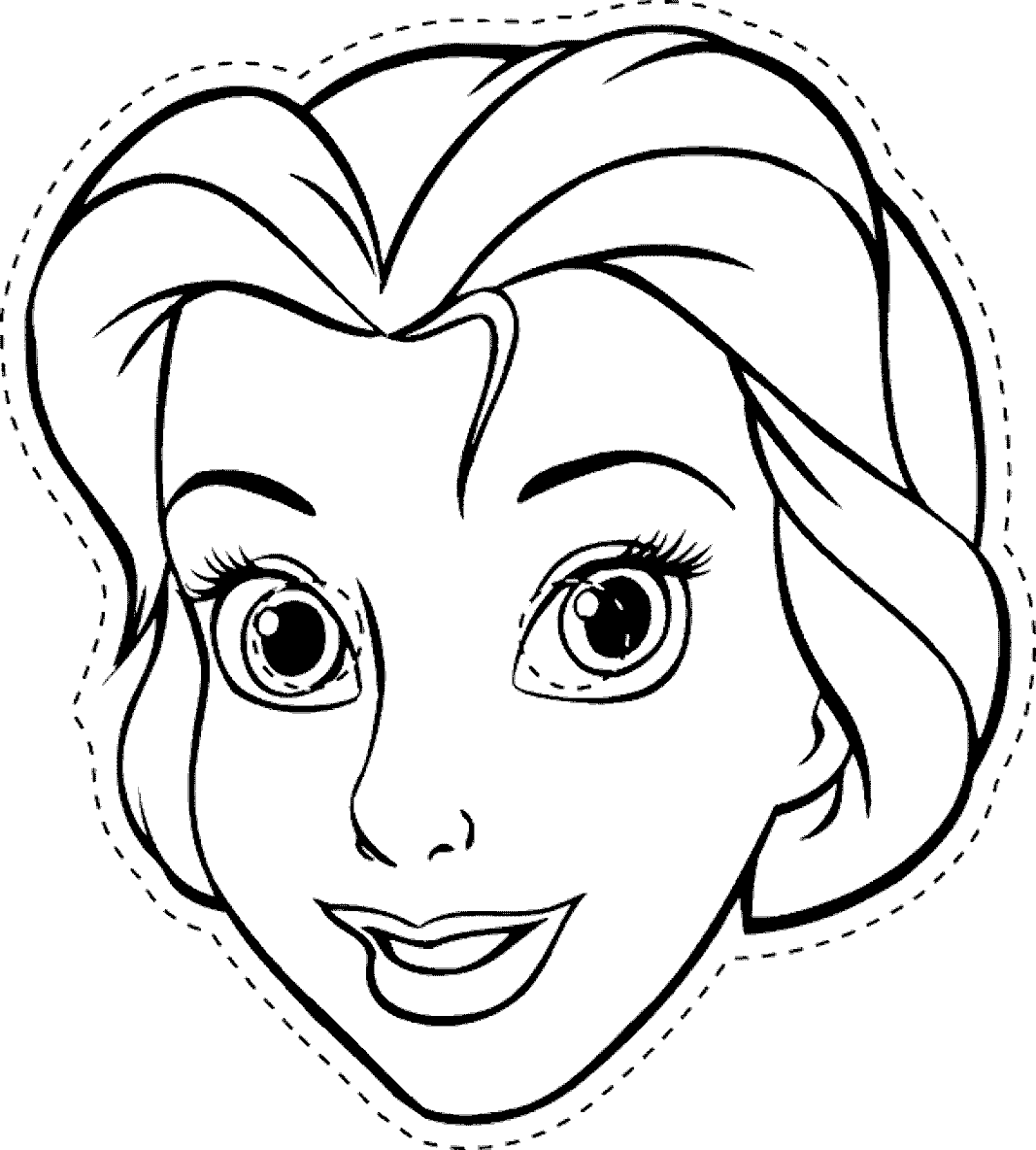 Disney princess disney princess belle coloring pages to kids