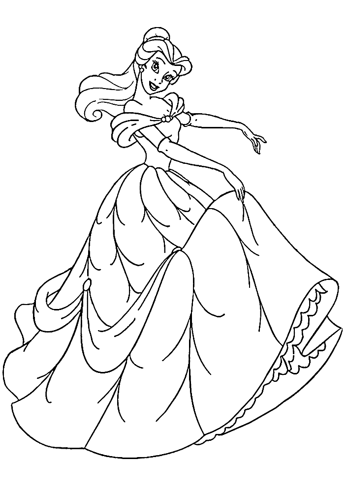 Belle coloring pages printable for free download