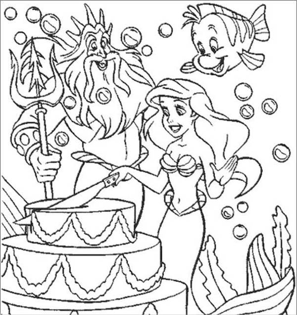 Happy birthday coloring pages