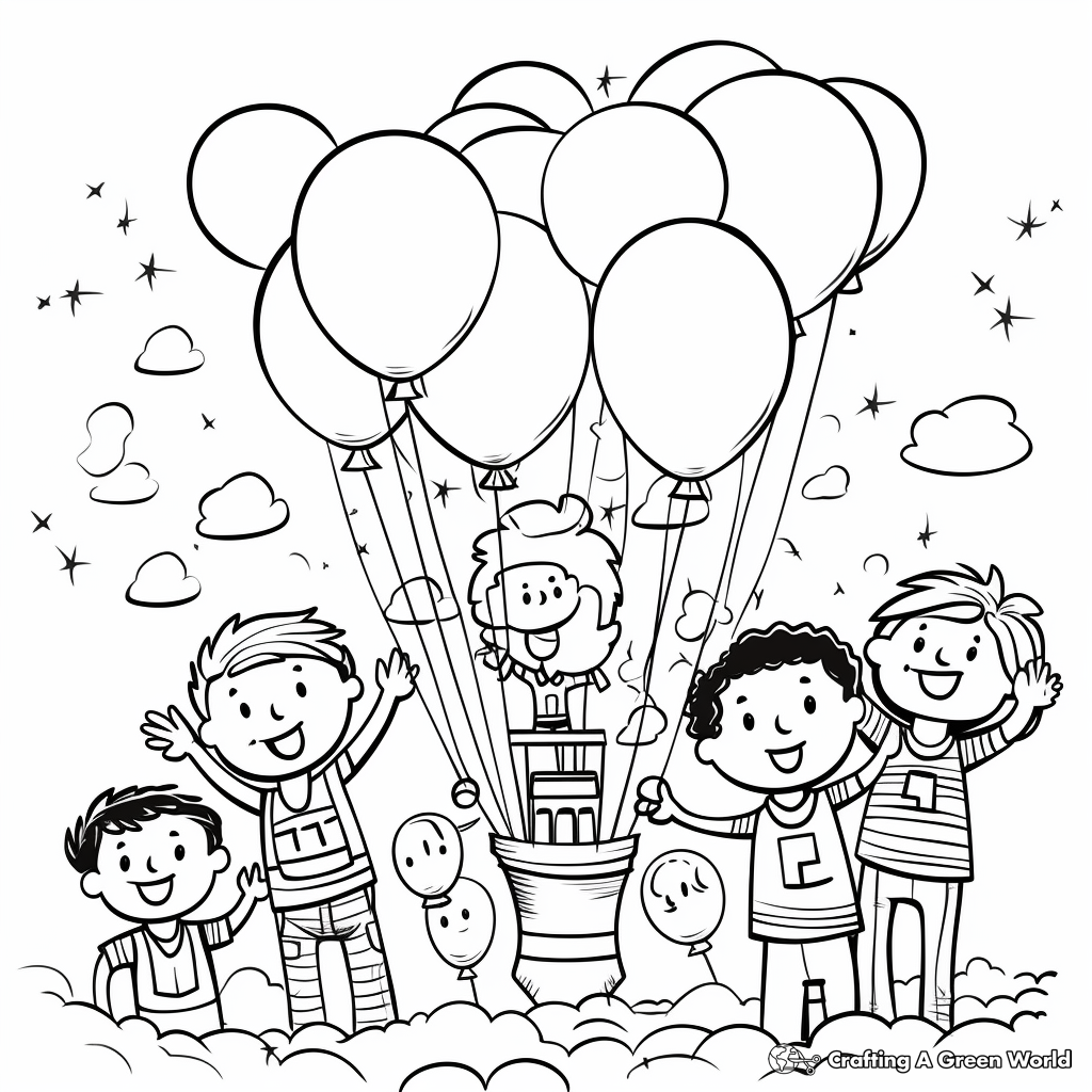 Happy birthday coloring pages