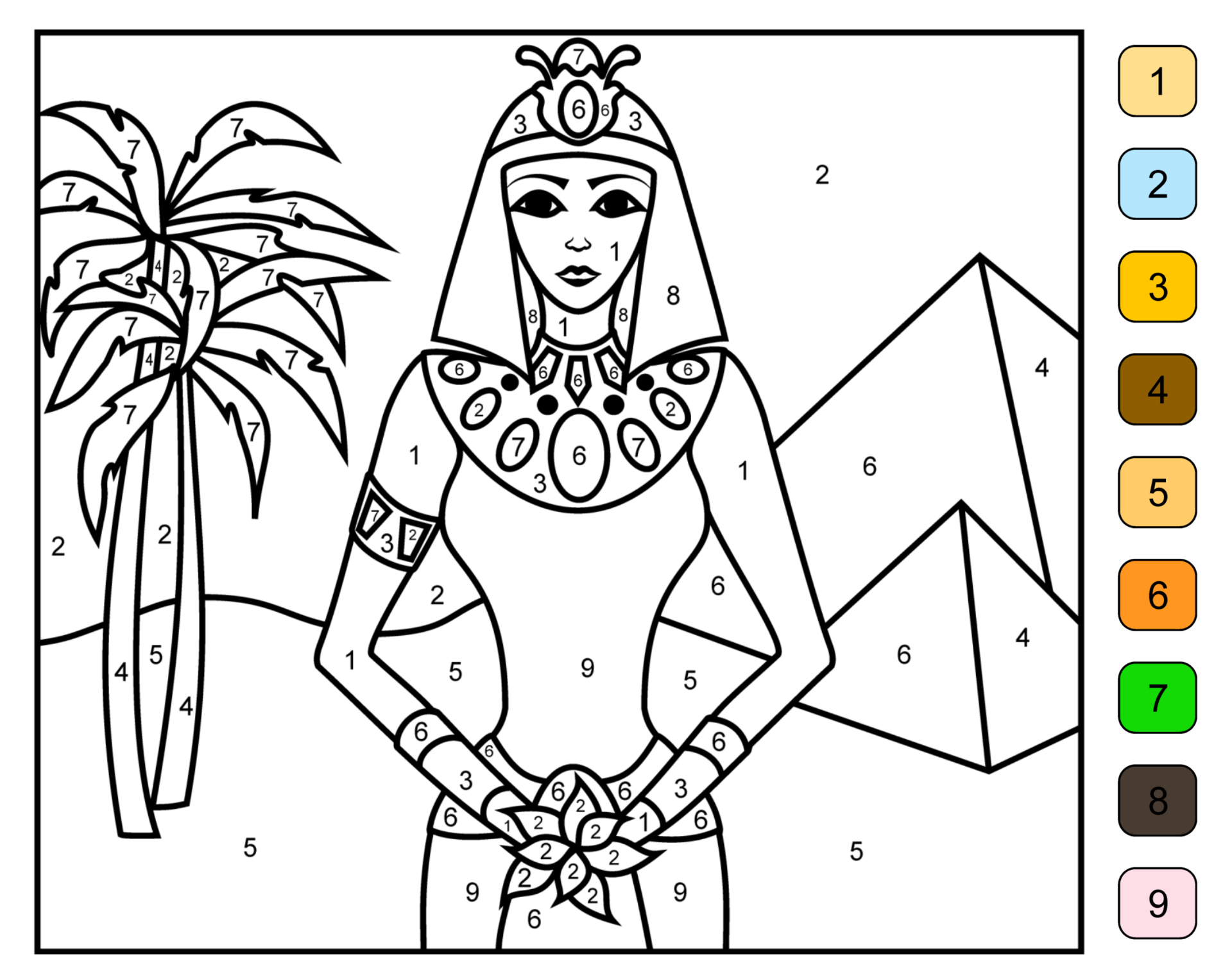 Best printable princess color by number pages pdf for free at printablee princess coloring pages disney princess colors disney princess coloring pages