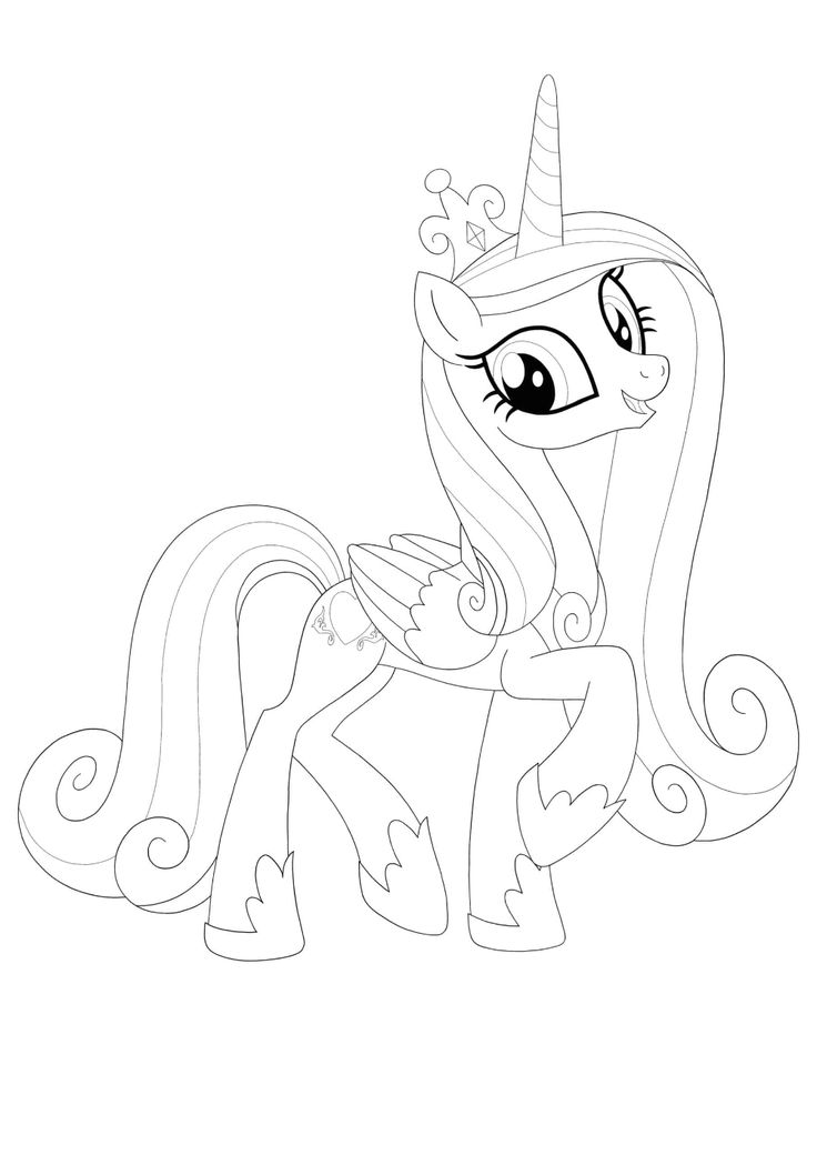 Princess cadence coloring pages