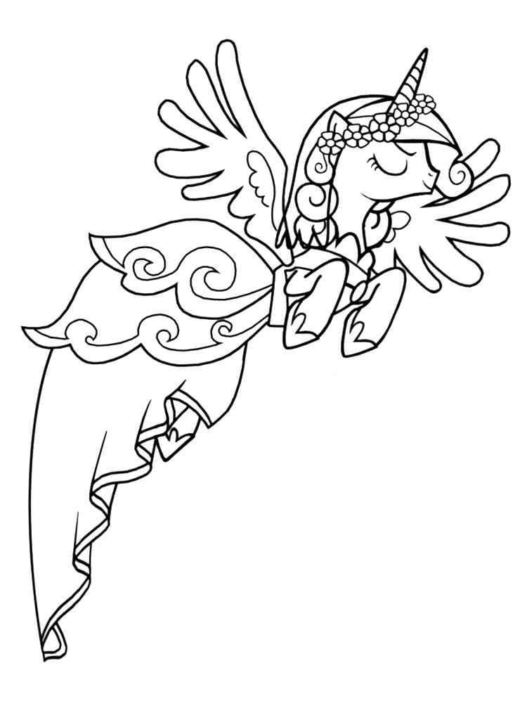 Princess cadence coloring pages