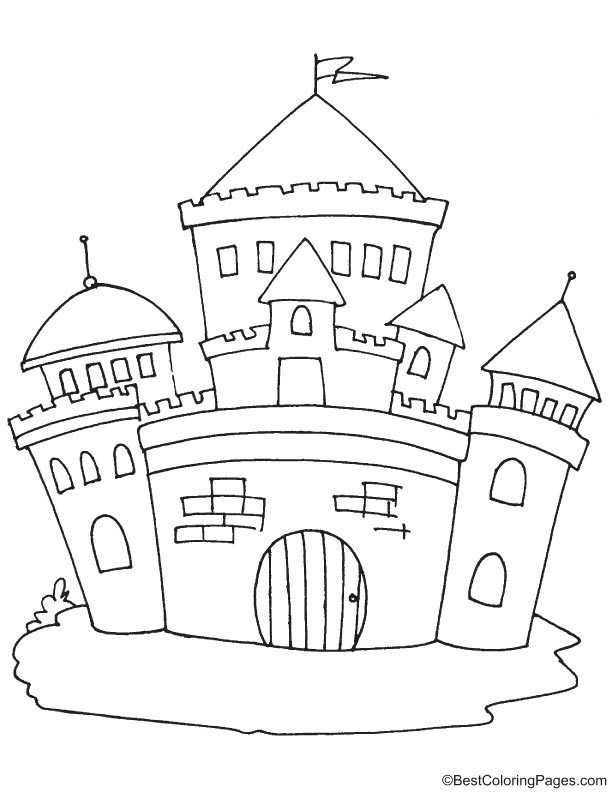 Princess castle coloring page download free princess castle coloring page for kids best coloring pages