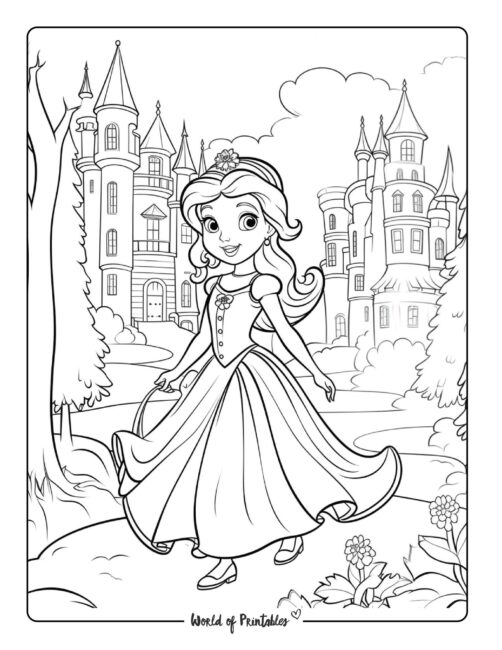 Best princess coloring pages
