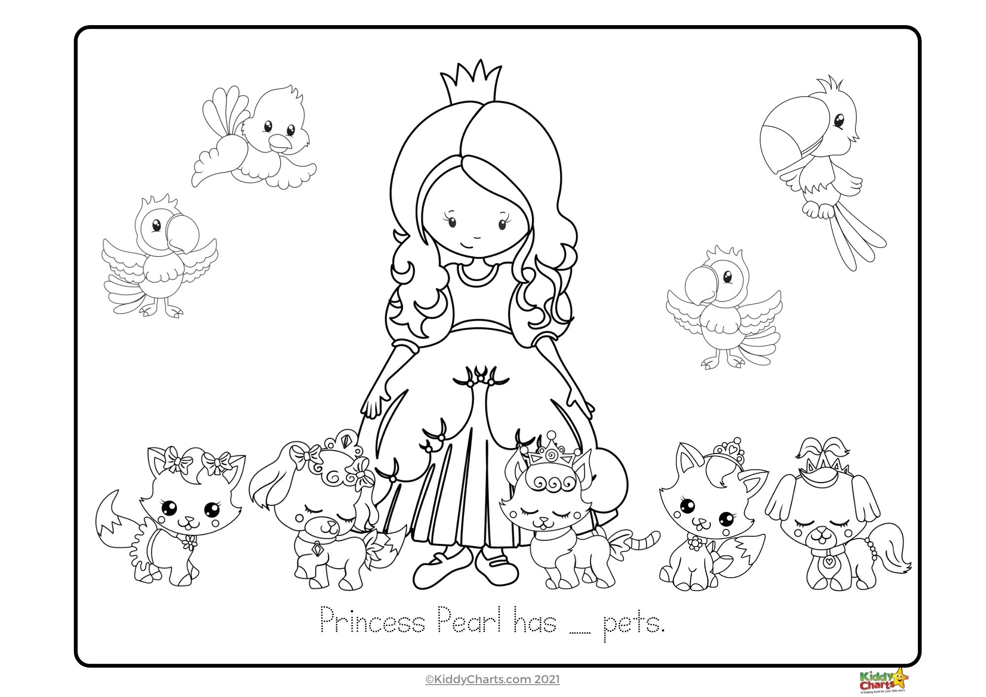 Princess coloring pages