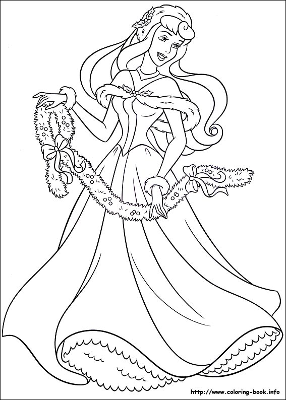 Christmas friends coloring picture