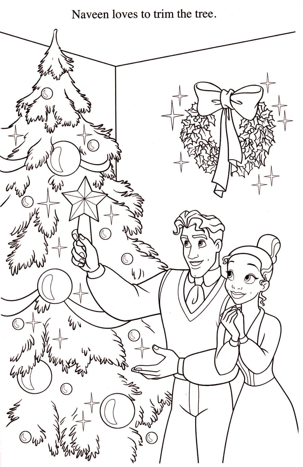 Download christmas coloring family picture