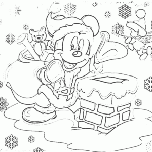 Disney christmas coloring pages printable for free download