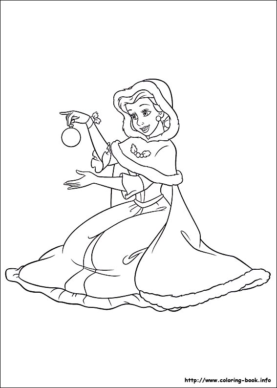 Christmas friends coloring picture