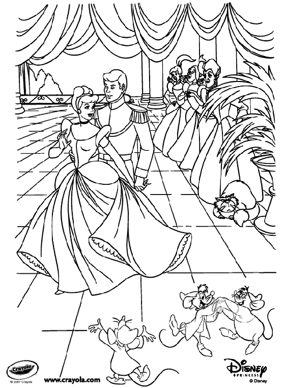 Disney princess cinderella at the ball
