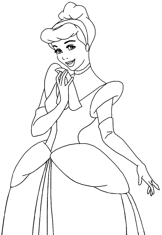 Free printable cinderella coloring pages for kids