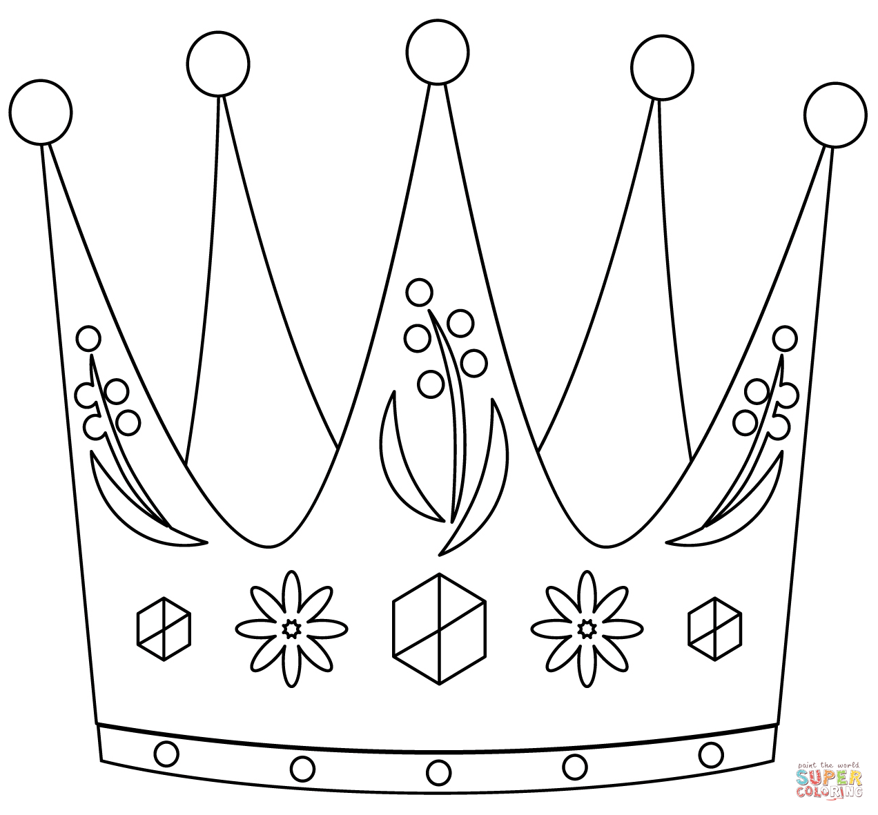 Princess crown coloring page free printable coloring pages