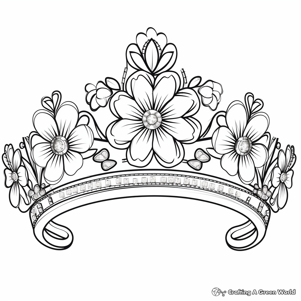 Tiara coloring pages