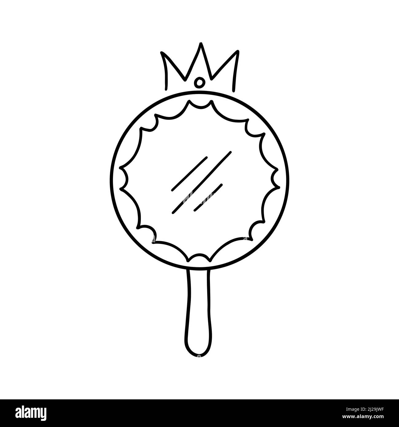 Cute princess black and white stock photos images