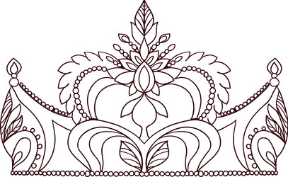 Princess crown vector images over