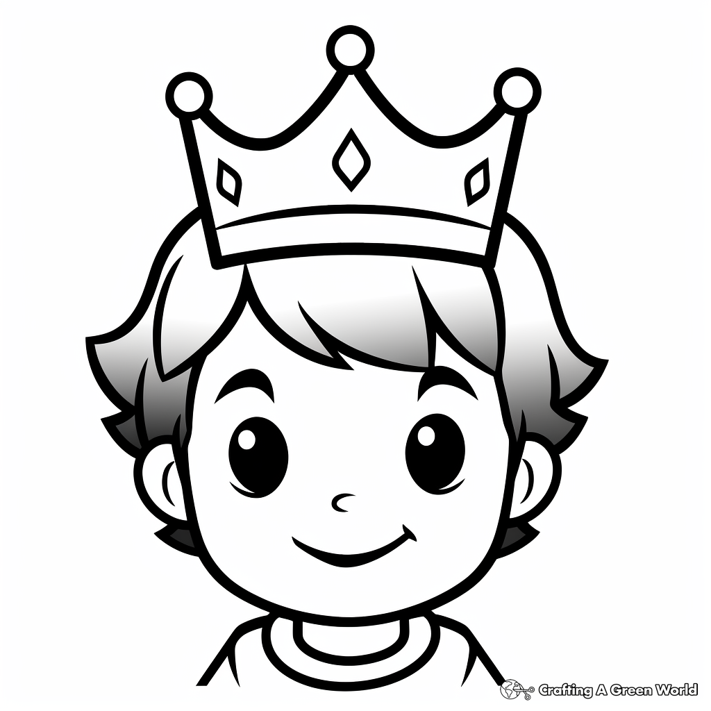 Crown coloring pages