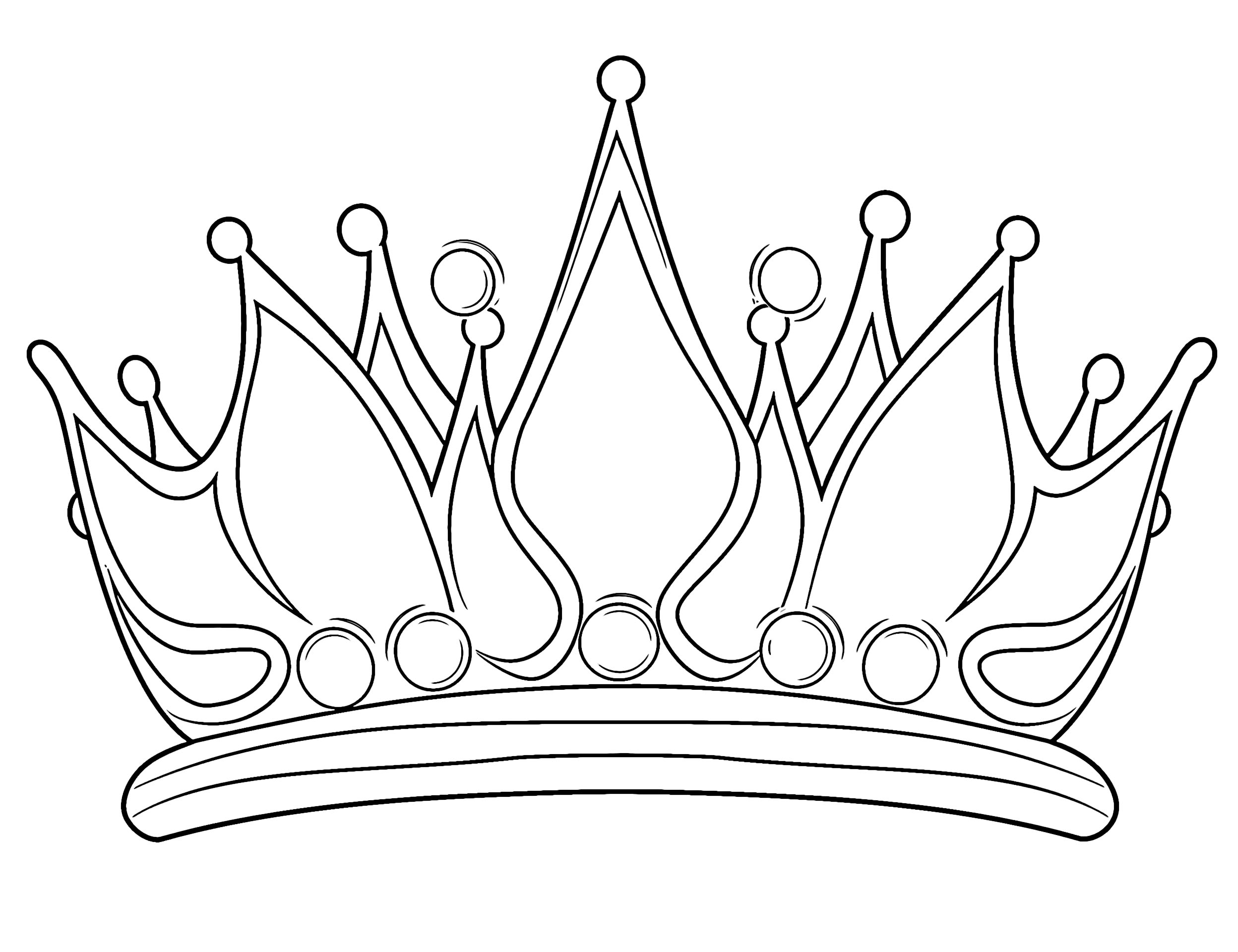 Stunning crown coloring pages for kids and adults