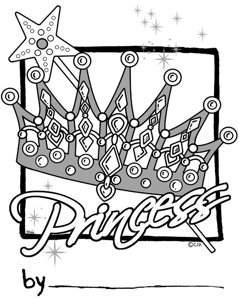 Metallic princess crown