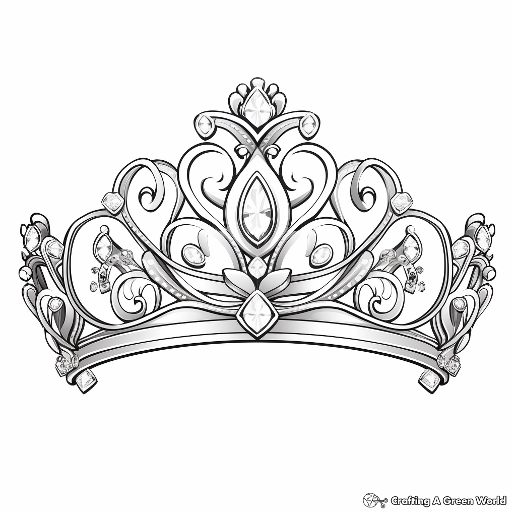 Tiara coloring pages
