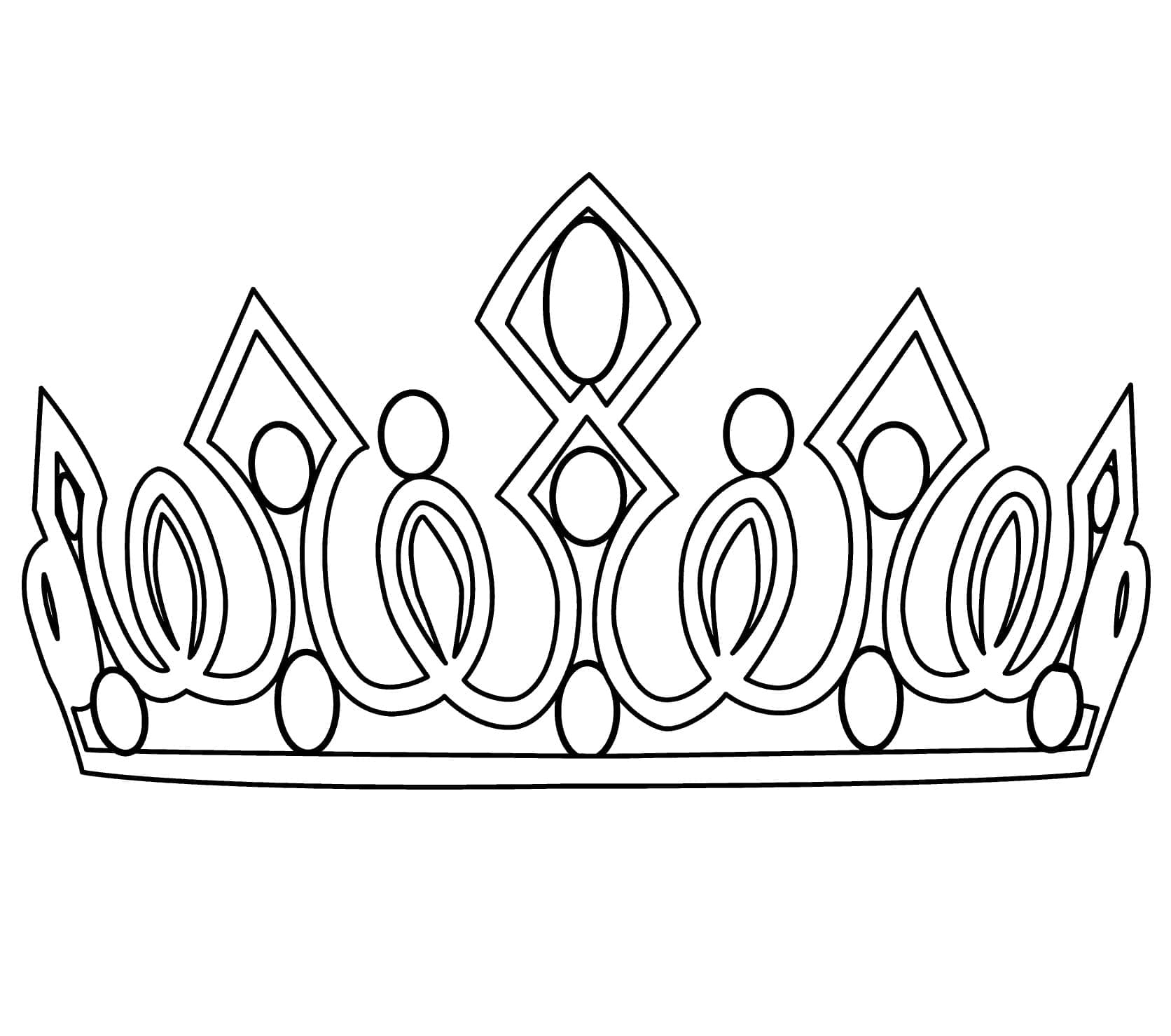 The princess crown coloring page