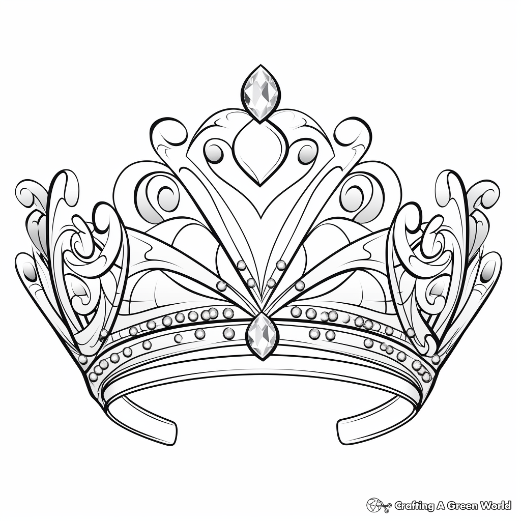 Tiara coloring pages
