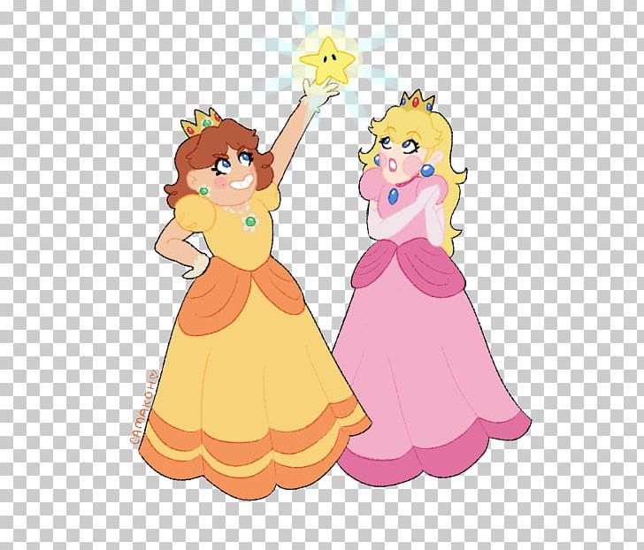Princess daisy princess peach mon daisy png clipart art cartoon character color coloring book free png