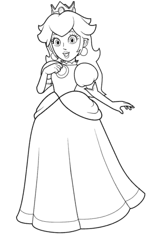 Free mario coloring pages