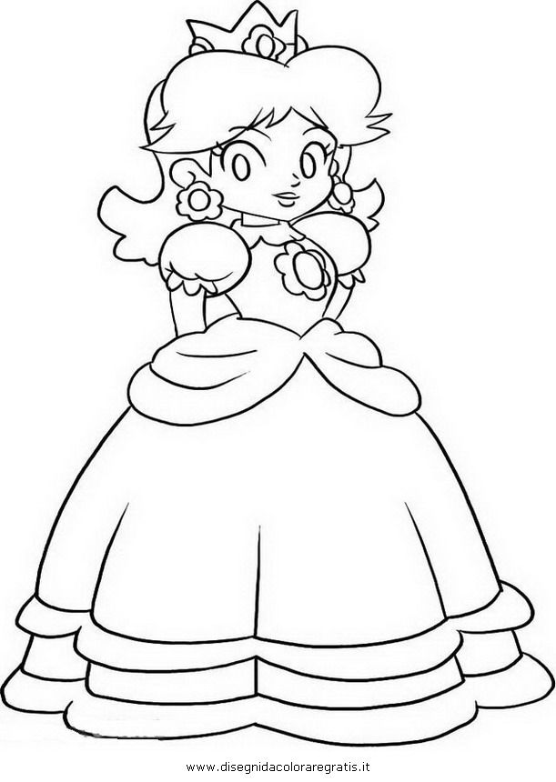 Daisymariojpg ã pagine da lorare per bambini disegni principessa disegni da lorare