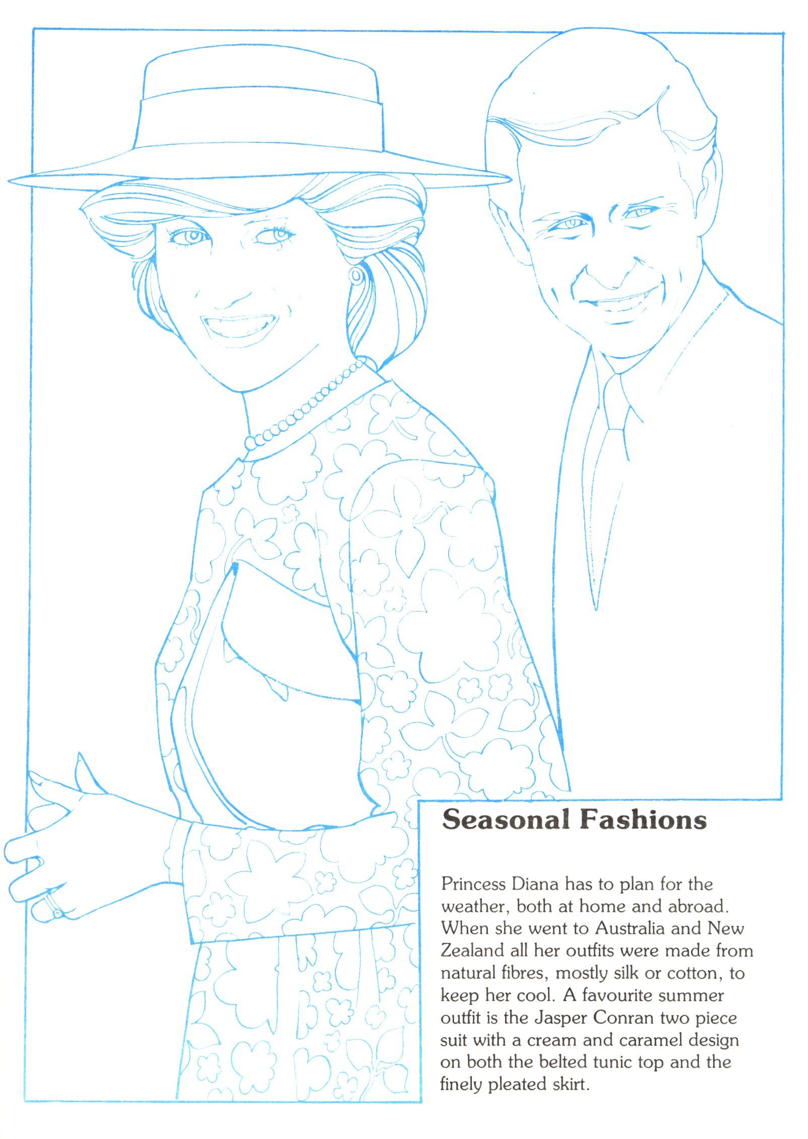 Princess diana fashion collection book social studies culture historical figures british royal family câ family coloring pages family coloring colouring pages