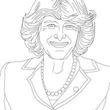Princess diana of wales coloring pages