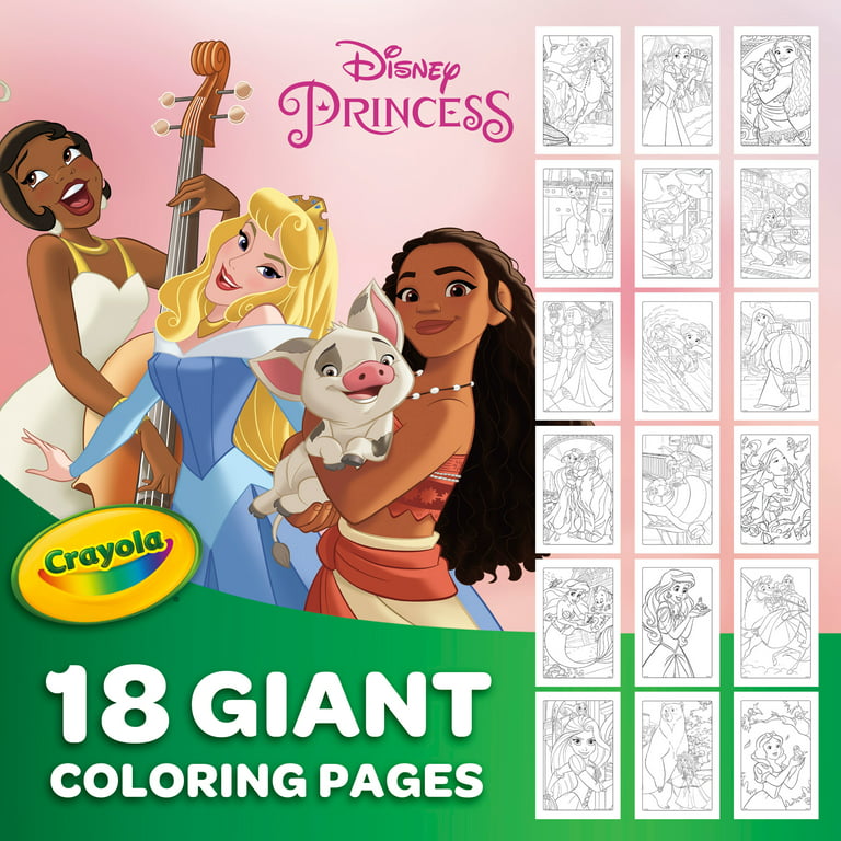 Crayola giant coloring pages disney princess child pages gifts for boys girls