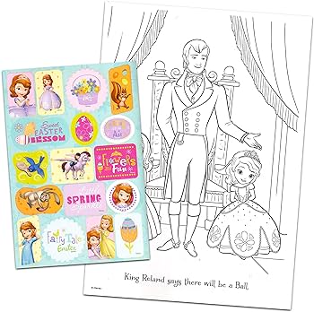 Disney junior easter activity book set four easter coloring books with stickers bundle featuring sofia the first doc mcstuffins hello kitty and more toys games