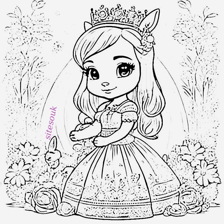 Free download easter bunny coloring page
