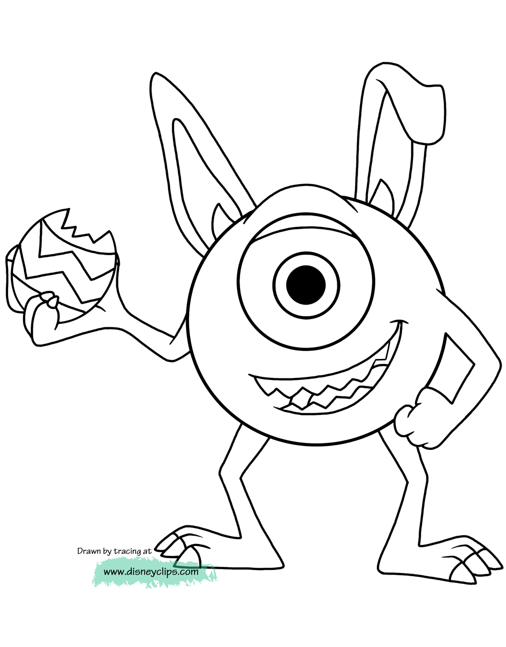 Printable disney easter coloring pages