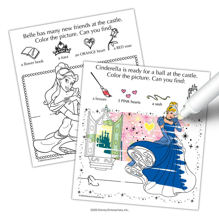 Disney princess easter imagine ink with mess free marker paperback pages