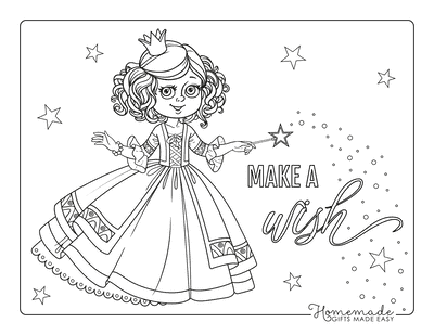 Free princess coloring pages for kids