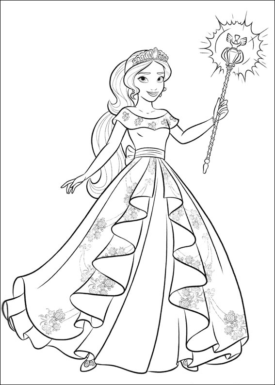 Elena of avalor coloring pages