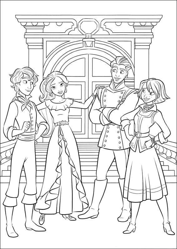 Elena of avalor coloring pages