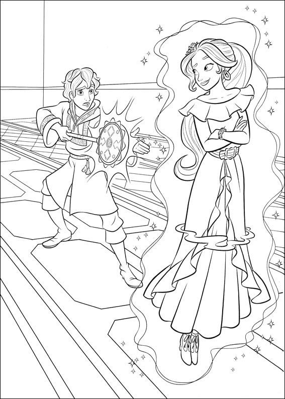 Elena of avalor coloring pages