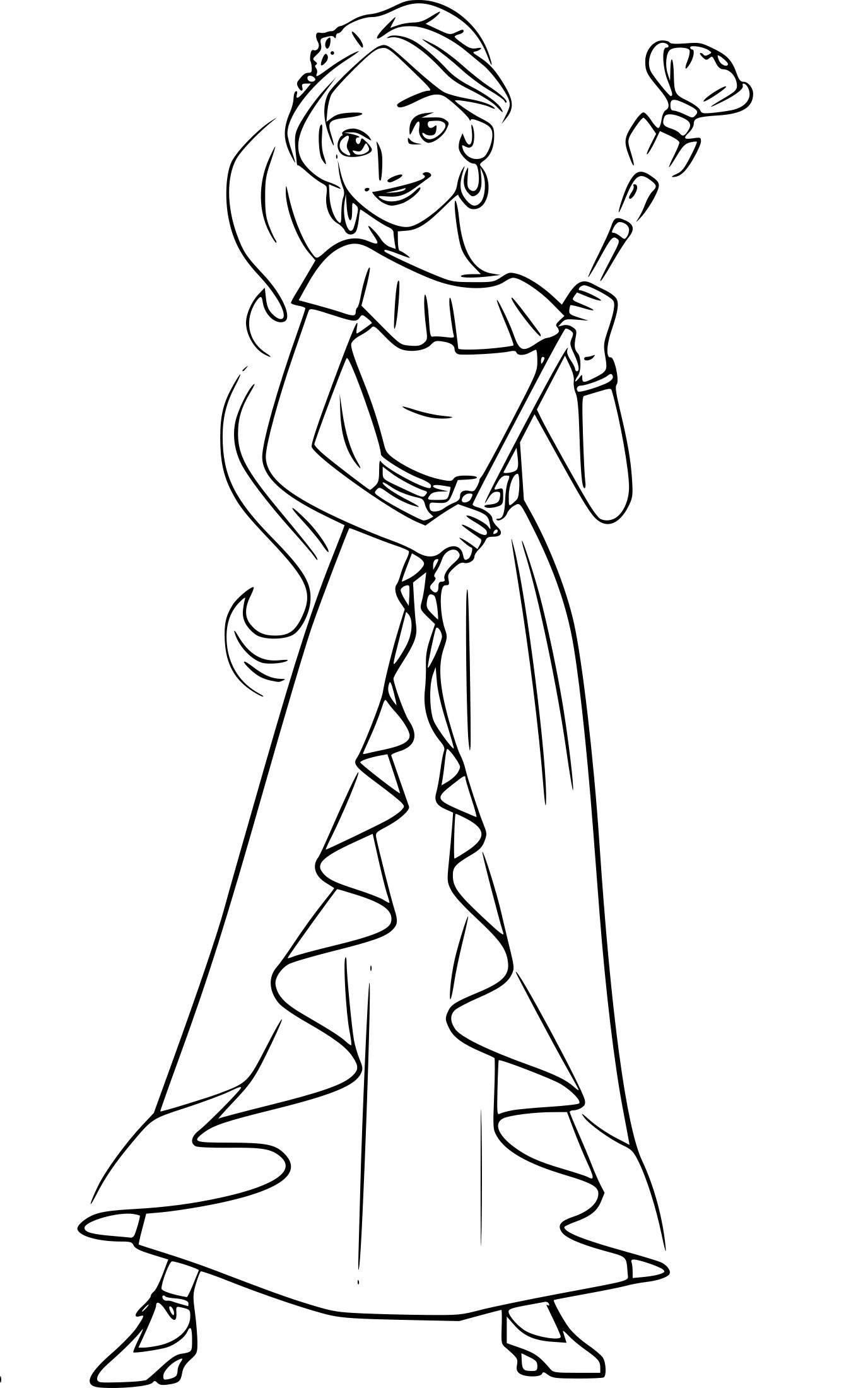 Elena of avalor coloring pages
