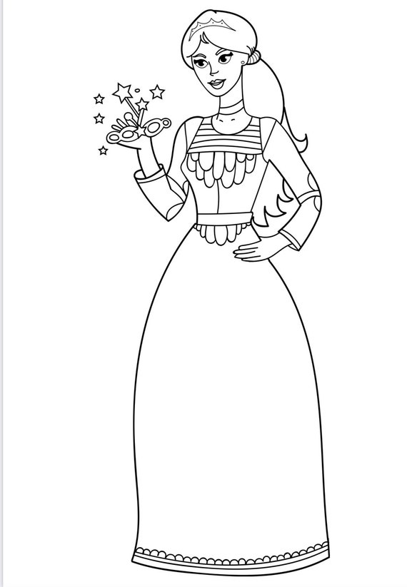 Princess coloring pages collection