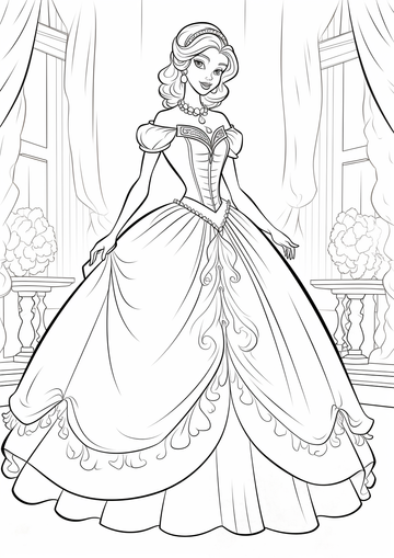 Princess coloring pages â